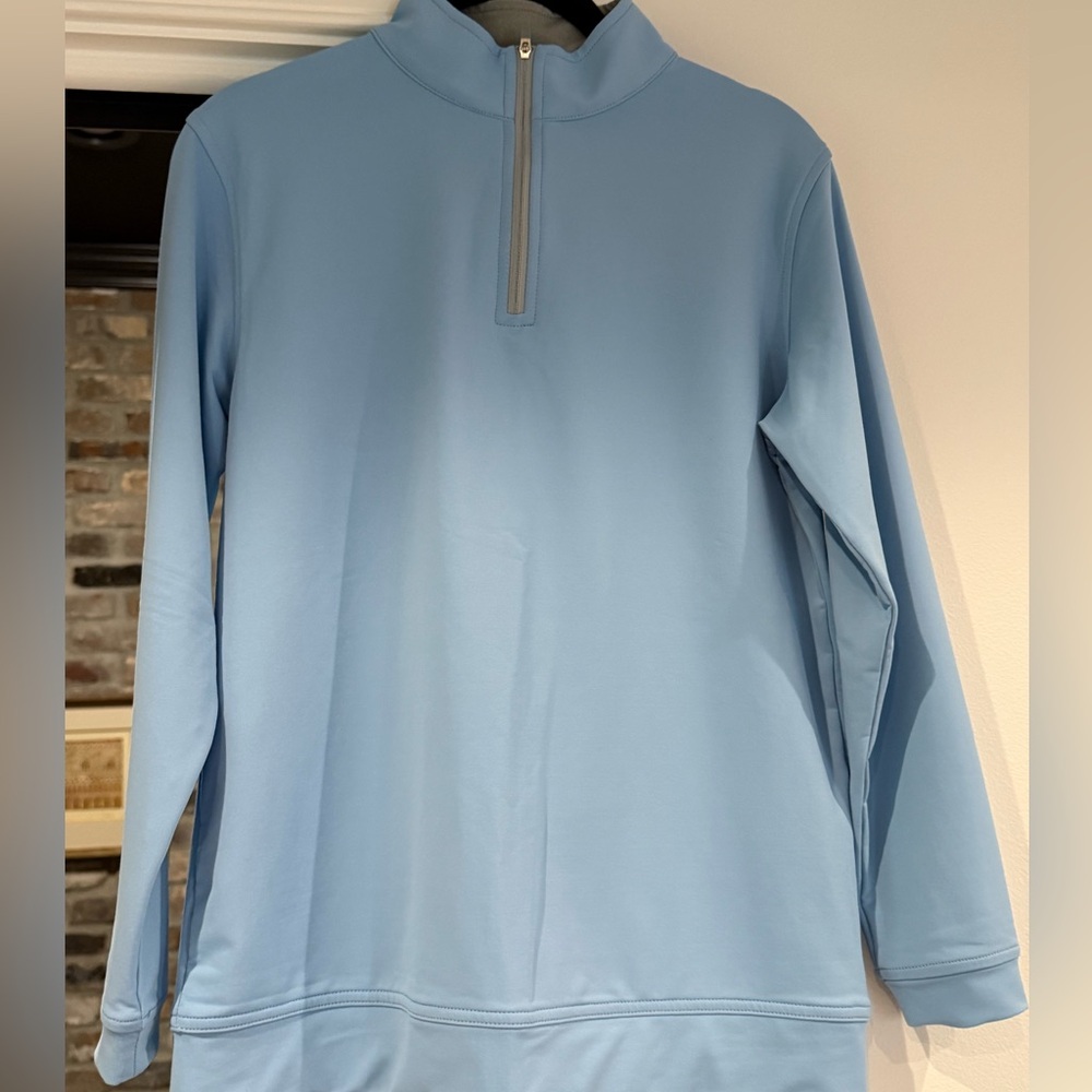 Light Blue Quarter-Zip Pullover